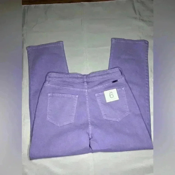 Kancan Zandria Ultra High Rise 90’s Straight Leg Jean size 6/28 in Lavender - Picture 10 of 12